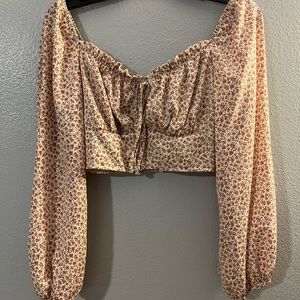 SHEIN floral print cropped top meet up or pickup only